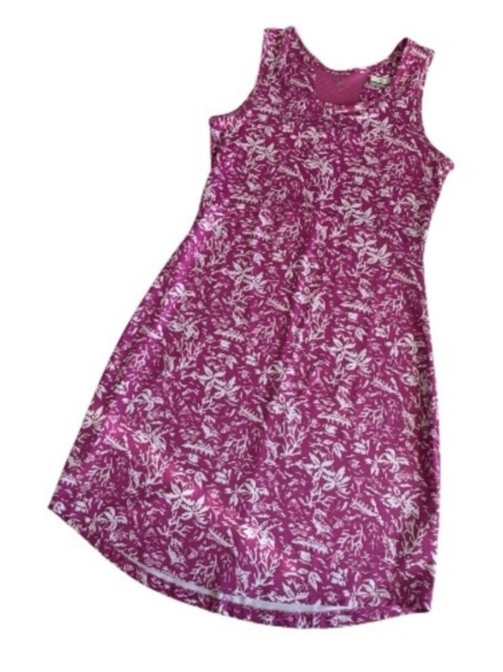 Columbia PFG Freezer III Fucshia Tropical Print Sleeveless Dress